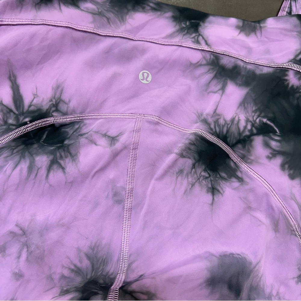 Lululemon Power Thru High-Rise Women’s Sz 10 tie-dye Leggings A36 - Picture 6 of 6